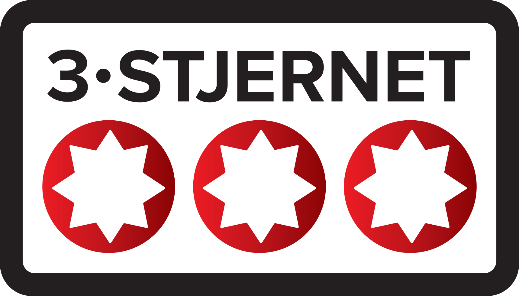 3 Stjernet 4Farvet Gradient Udenpayoff PNG