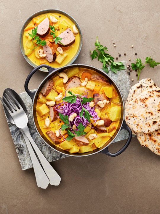 Grønnere Simregryde ”Pork Daube” med masser af rodfrugter